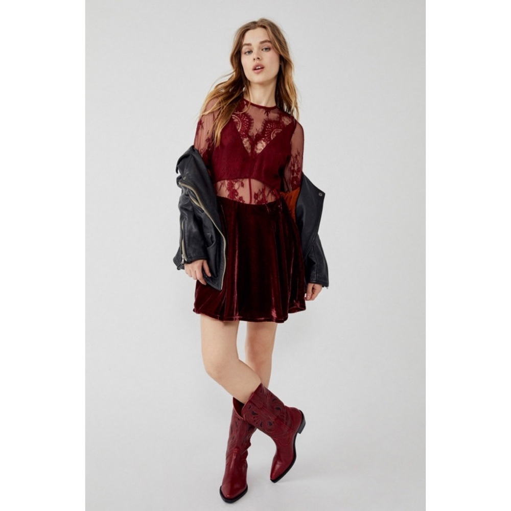 Free People Marlie Lace Mini Dress